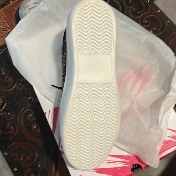 NWT corkys chunky heeled sneakers, rhinestone black - Picture 7 of 9